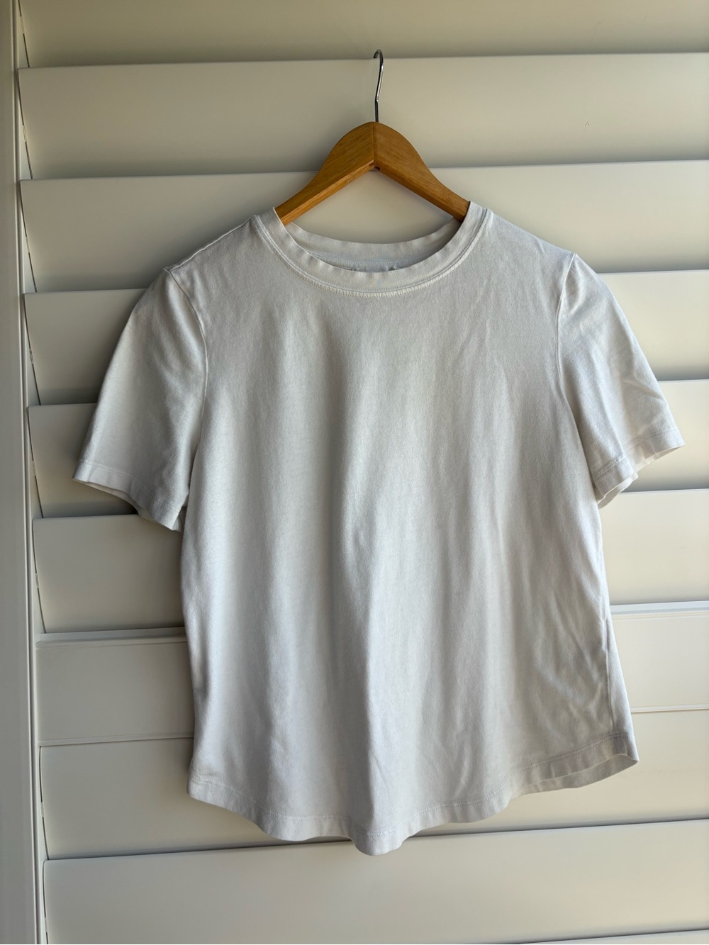 Good American White Short Sleeve Crew T-Shirt